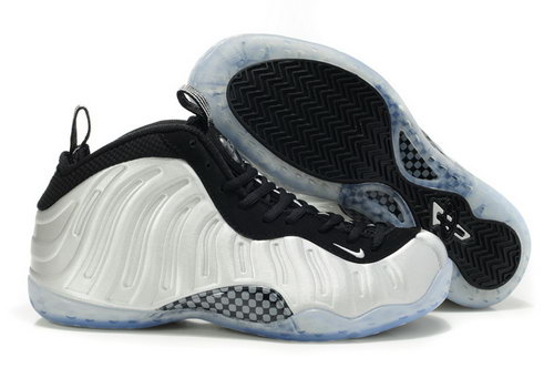 Mens Air Foamposite One White Black Grey Factory